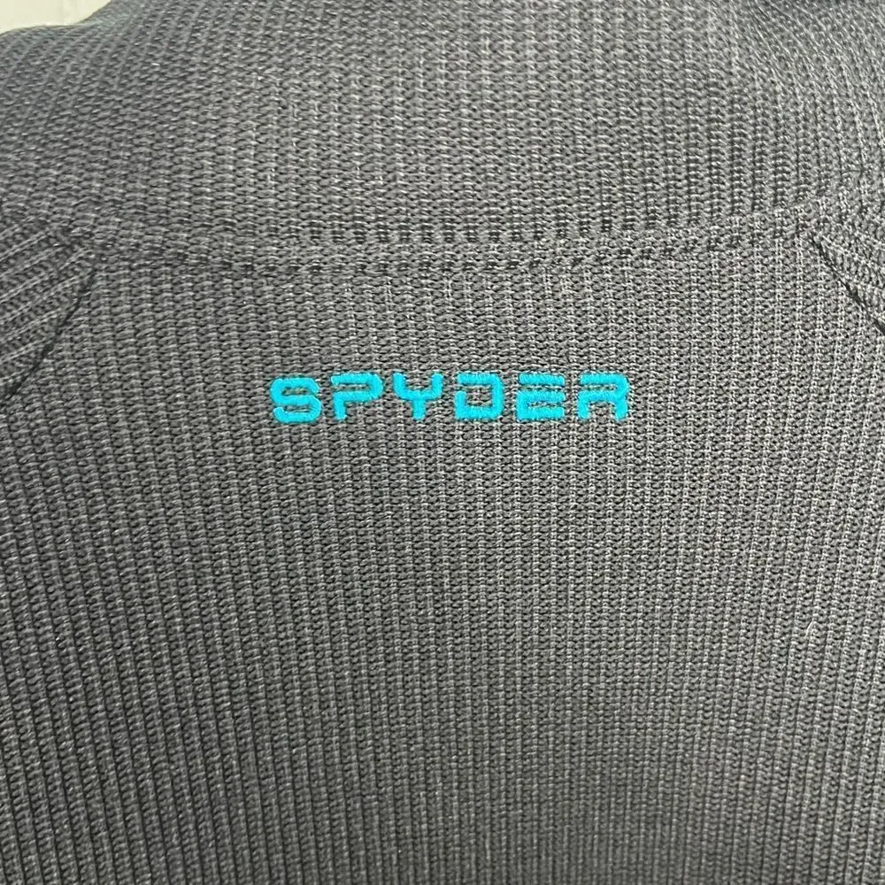 SPYDER Ski 1/4 zip fleece lined knit sweater NWT Medium